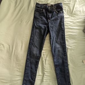 Levi's Mile High Super Skinny Dark Wash Jeans